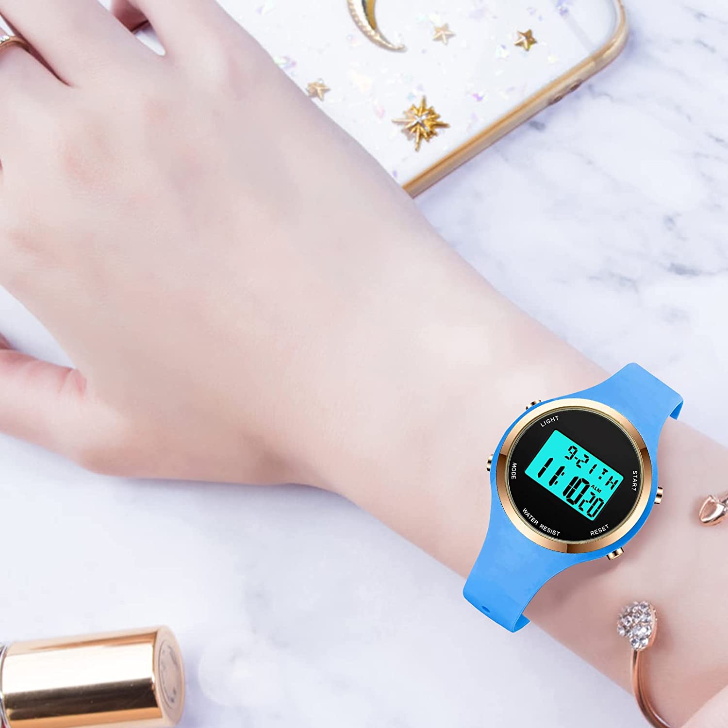 XCZAP Outdoor Sport Watches Alarm Clock 5Bar Waterproof LED Digital Watch - Image 2